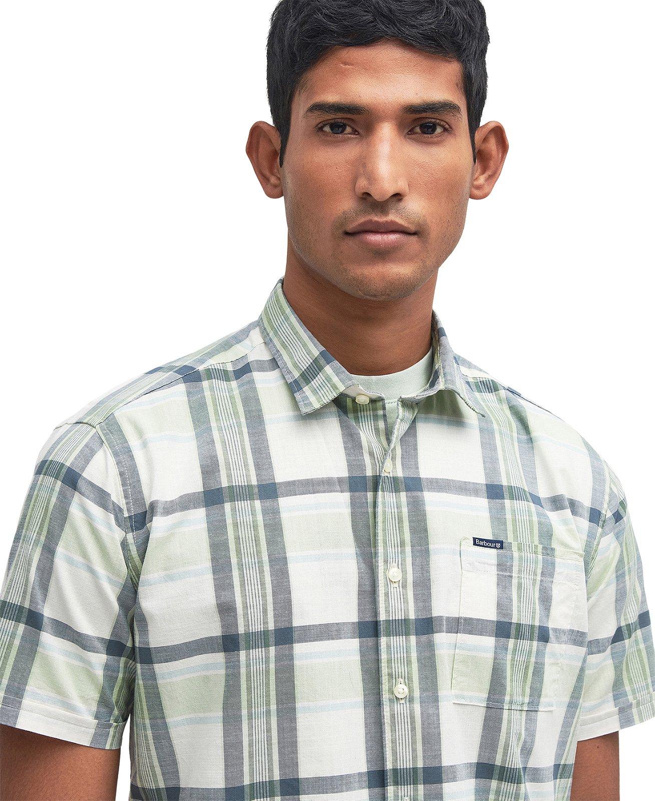 Product gallery image number 4 for product Rosewell Regular Short Sleeve Checked Summer Shirt - Men's