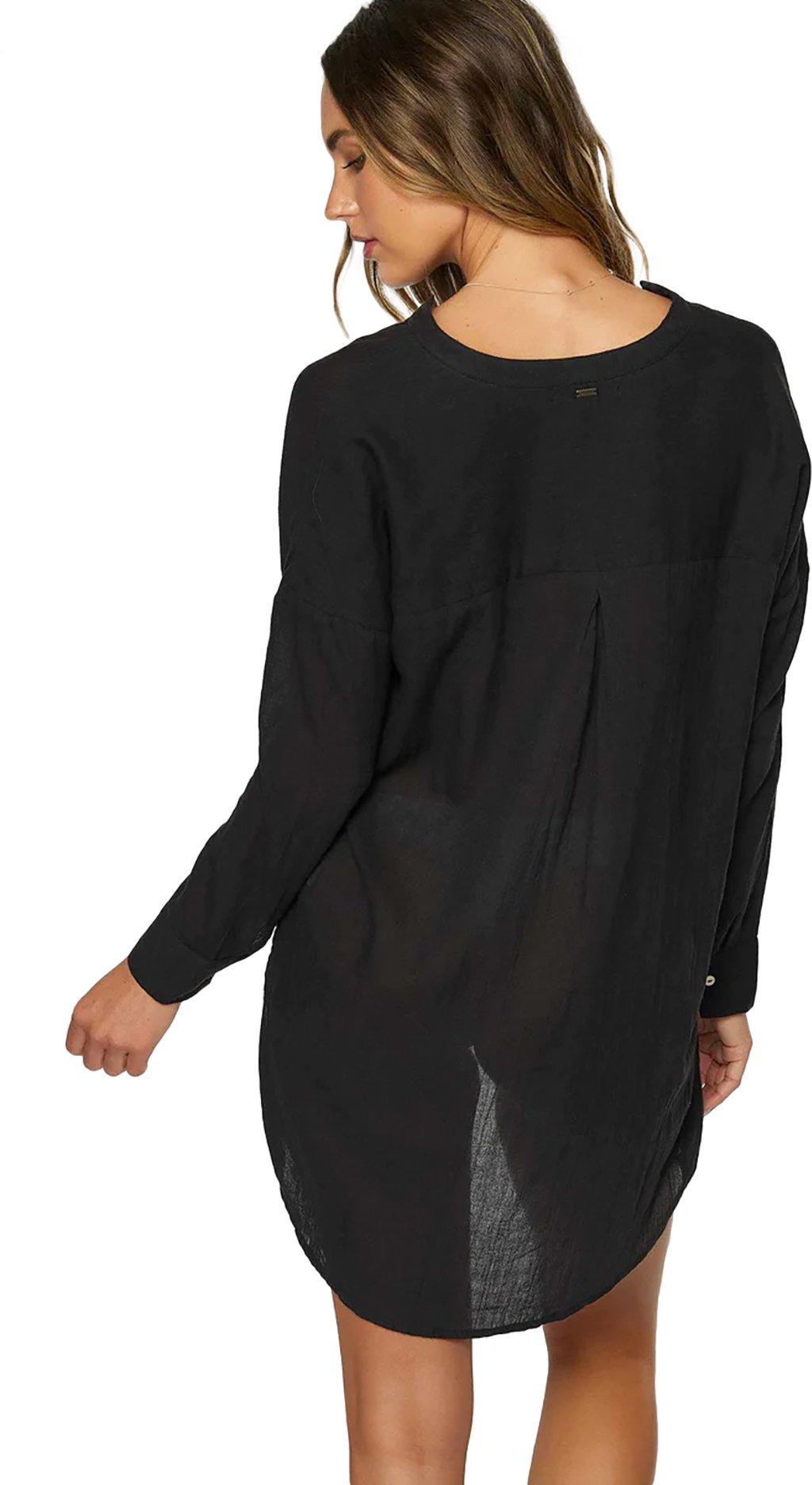 Product gallery image number 7 for product Belizin Woven Long Sleeve Mini Coverup Dress - Women's