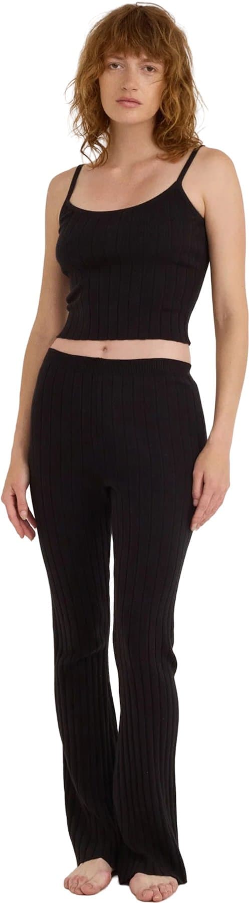 Product image for Soft Knit Rib Flare Pants - Women's