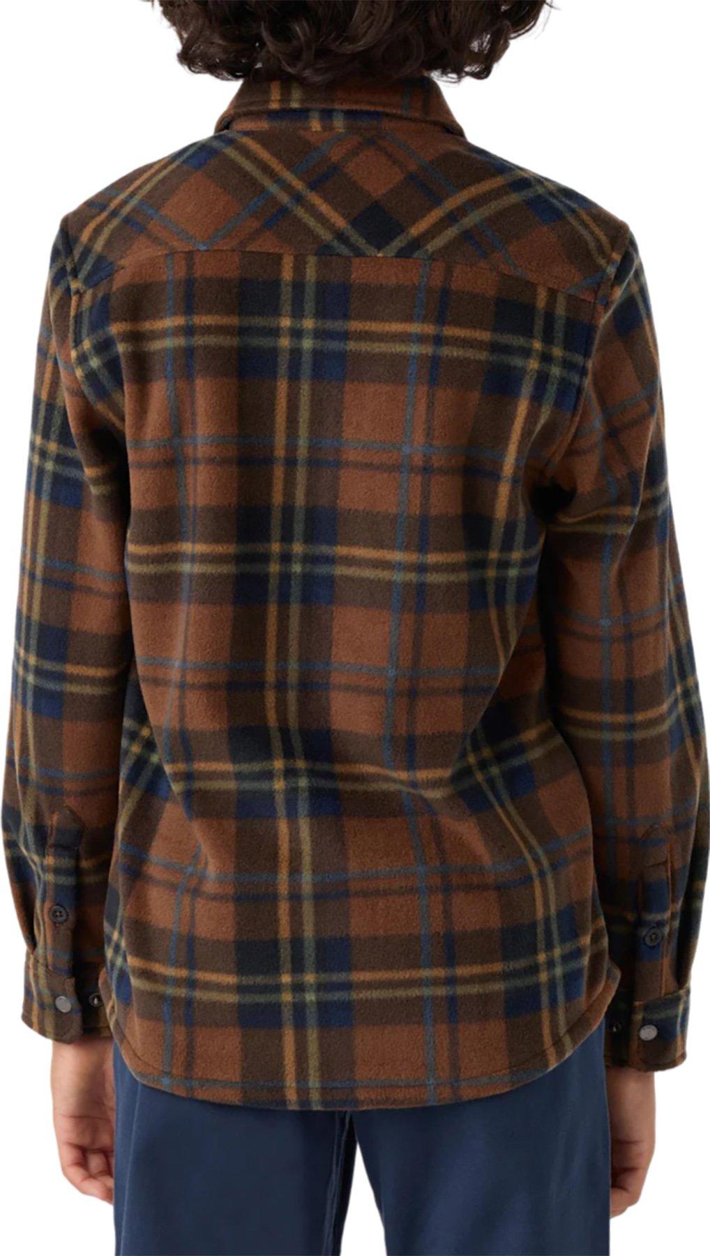 Product gallery image number 3 for product Glacier Plaid Superfleece Long Sleeve Shirt - Boys