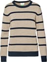 Couleur: Oat - Dark Navy Stripe