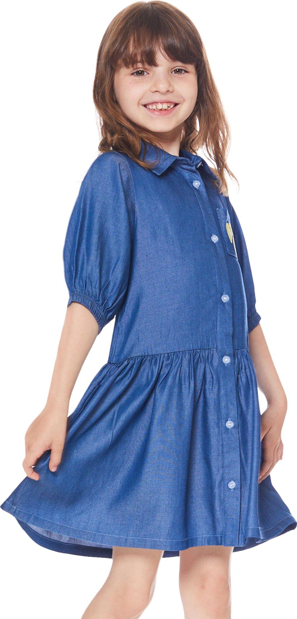 Product gallery image number 2 for product 3/4 Sleeve Dress with Pocket - Little Girls