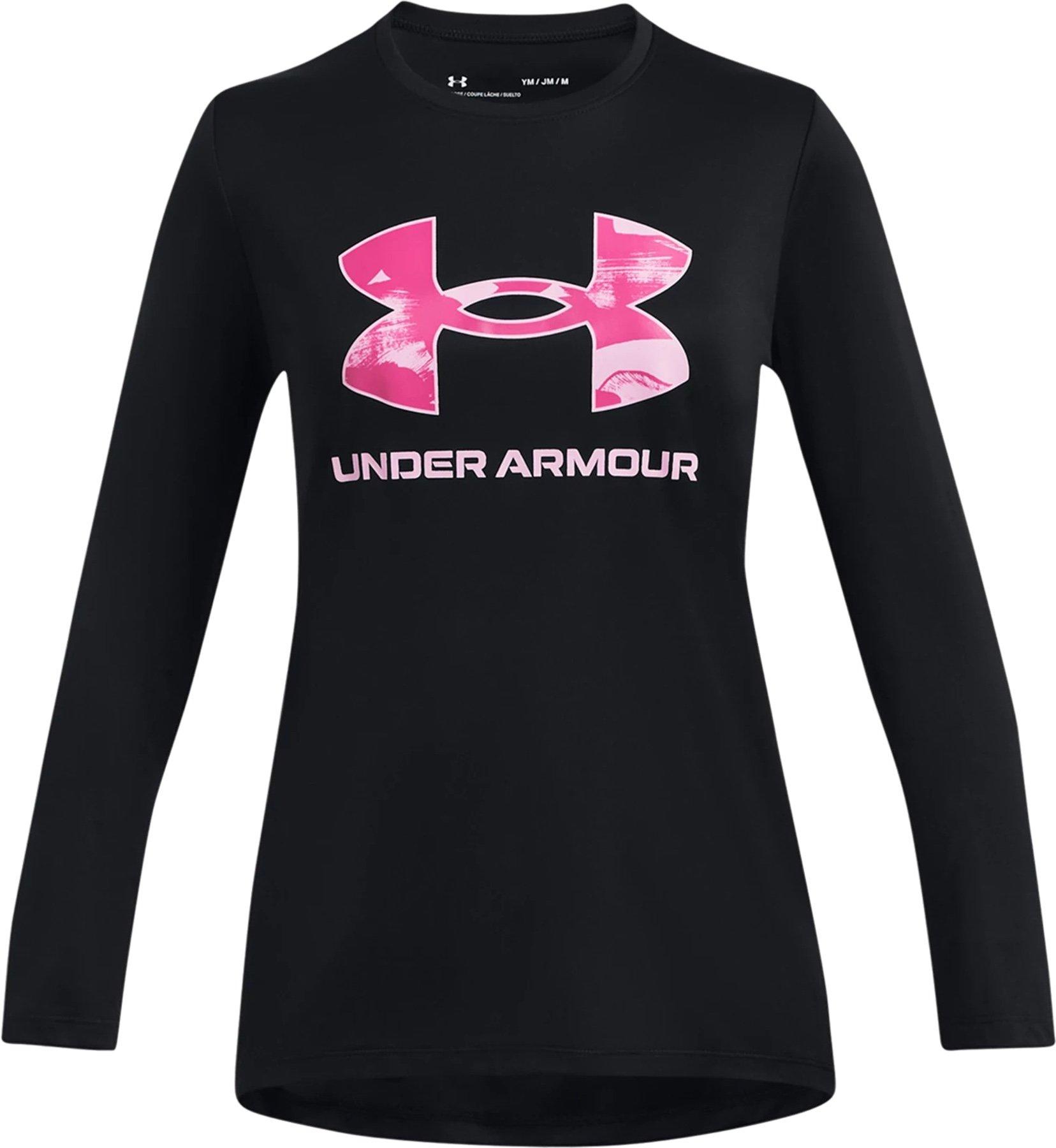 Product gallery image number 1 for product Tech Big Logo Print Fill Long Sleeve T-Shirt - Girls