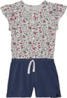 Colour: Oatmeal Mix Little Flowers - Navy