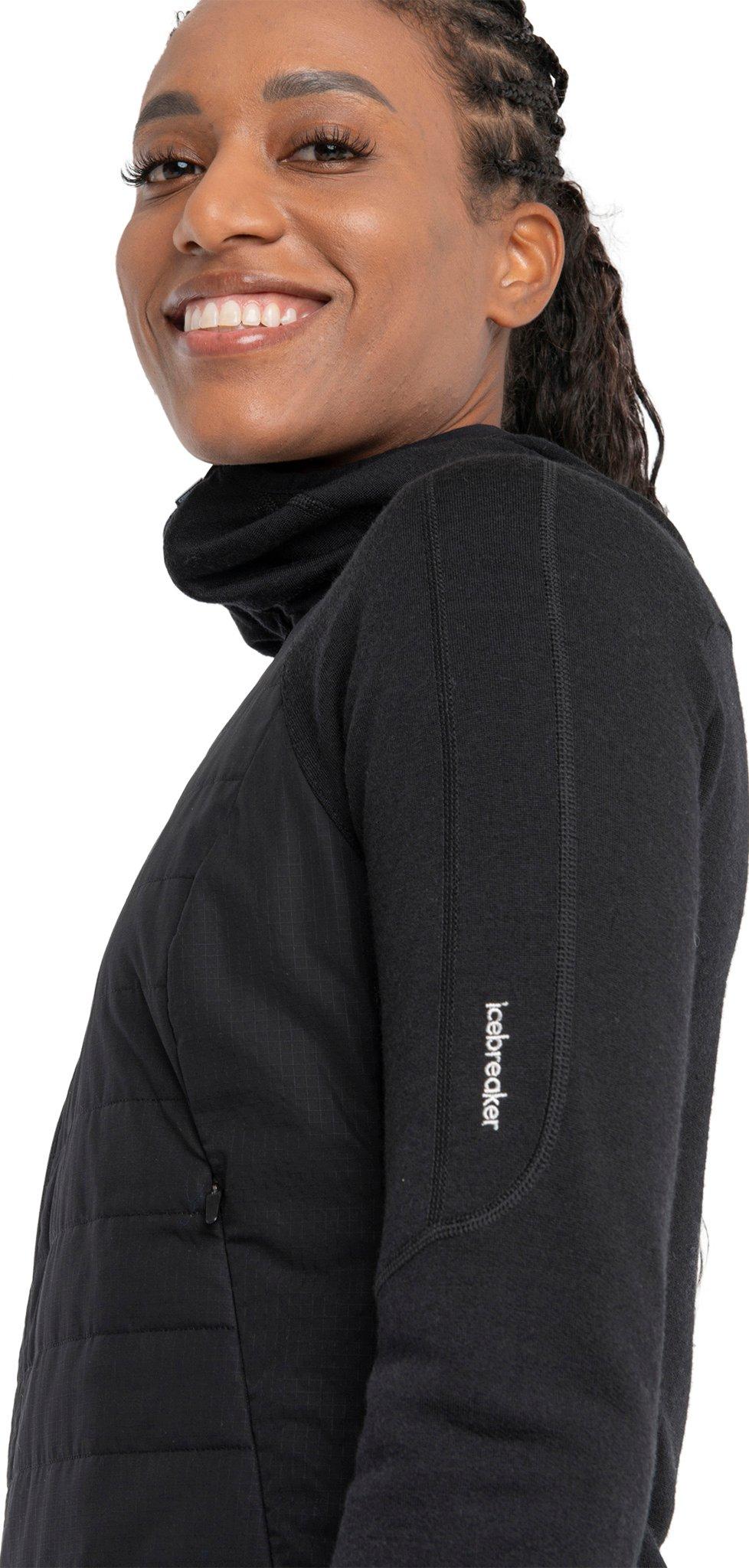 Product gallery image number 6 for product Quantum Merino Hybrid Long Sleeve Zip Hoodie - Women's