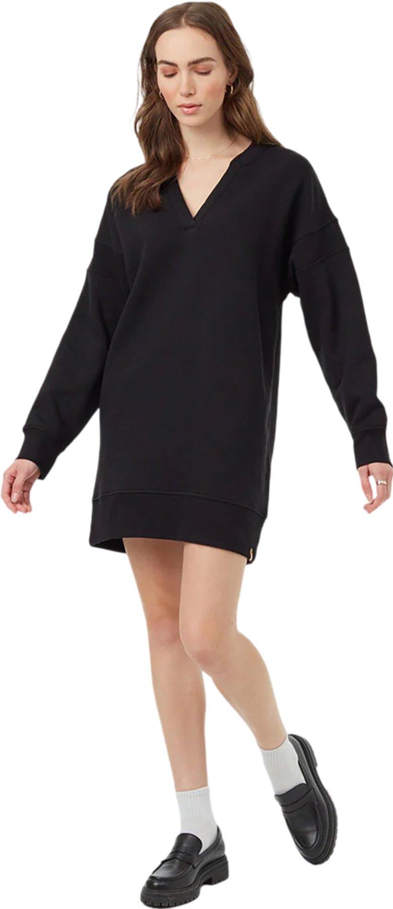 Product gallery image number 3 for product TreeFleece Oversized Rib Insert Dress - Women's