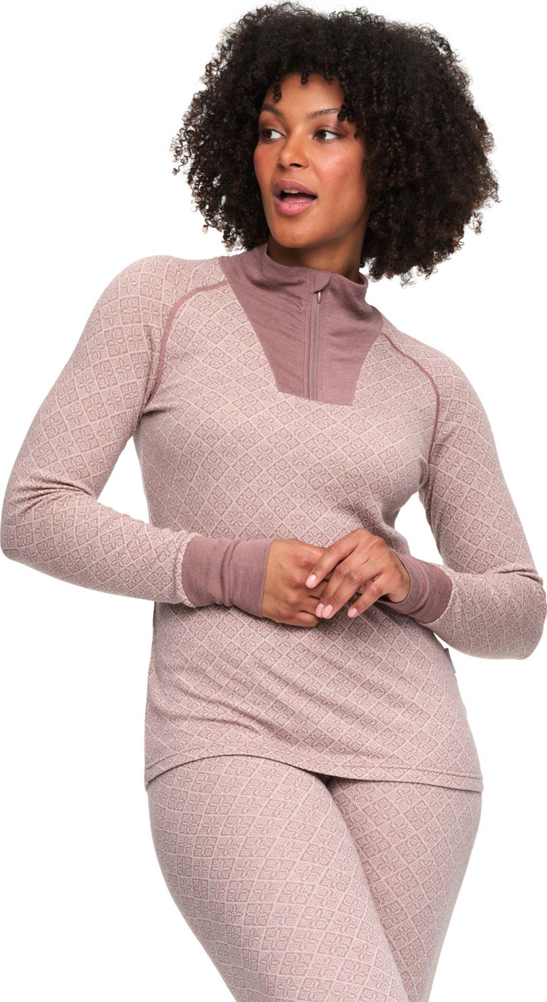 Product gallery image number 3 for product Voss Cashmere Mix Half-Zip Baselayer - Women’s