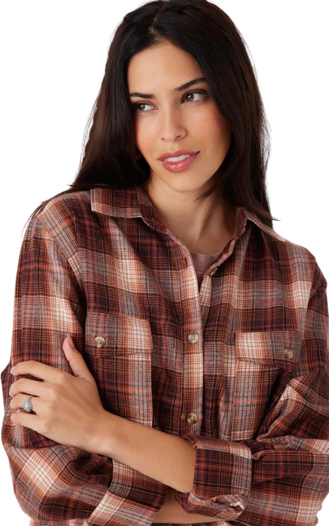 Product gallery image number 3 for product Brooks Flannel Oversized Fit Shirt - Women's