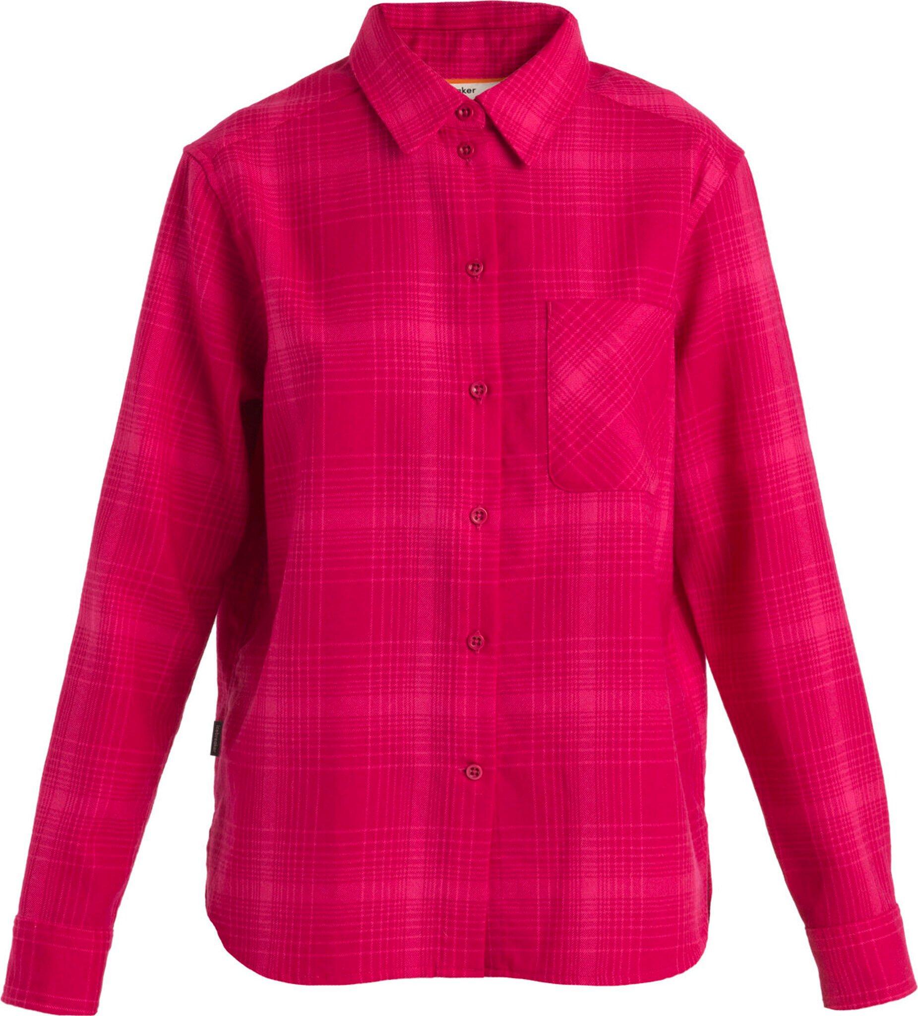 Product image for 200 Dawnder Merino Plaid Long Sleeve Flannel Shirt - Women's