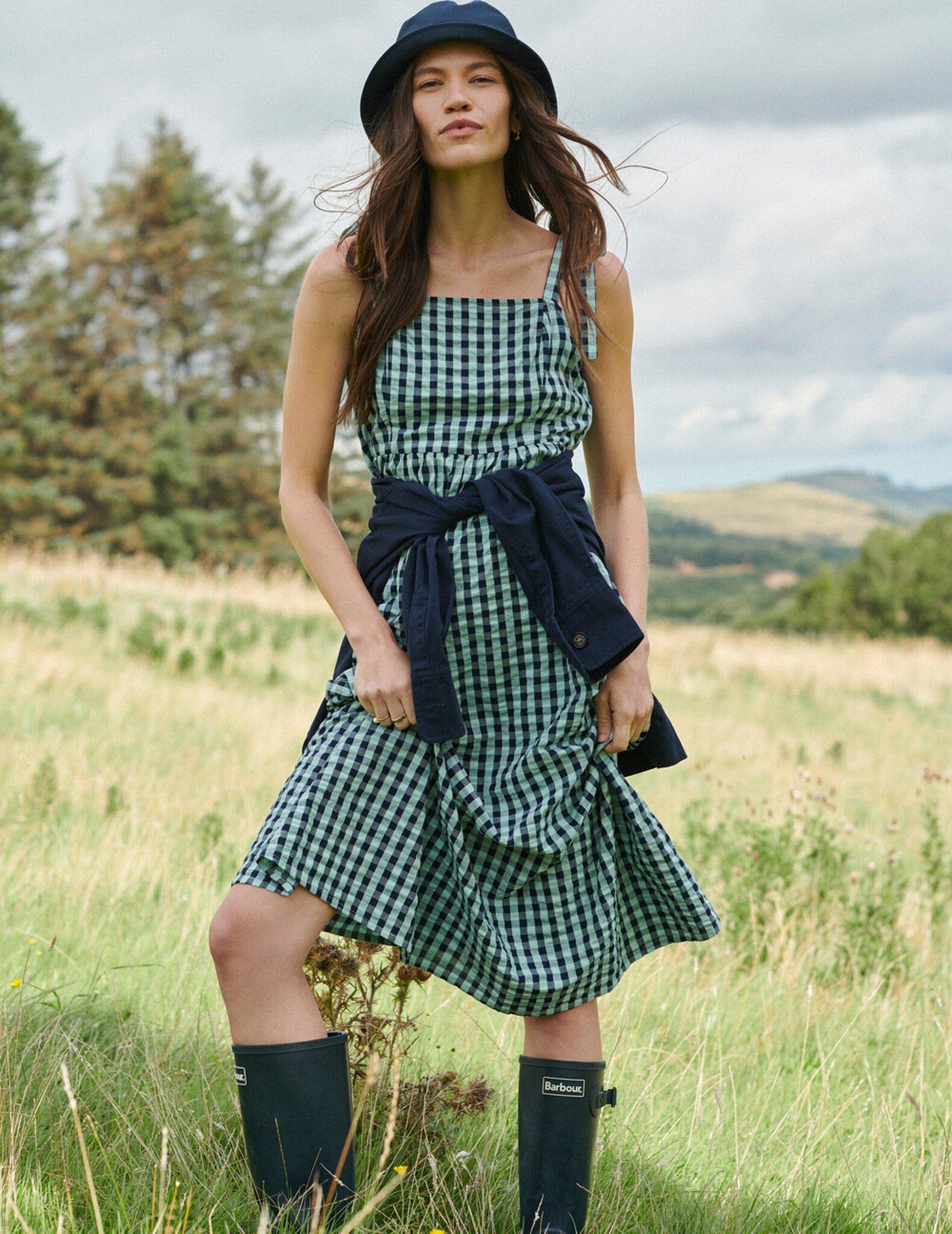 Numéro de l'image de la galerie de produits 5 pour le produit Robe mi-longue Abigail Gingham - Femme