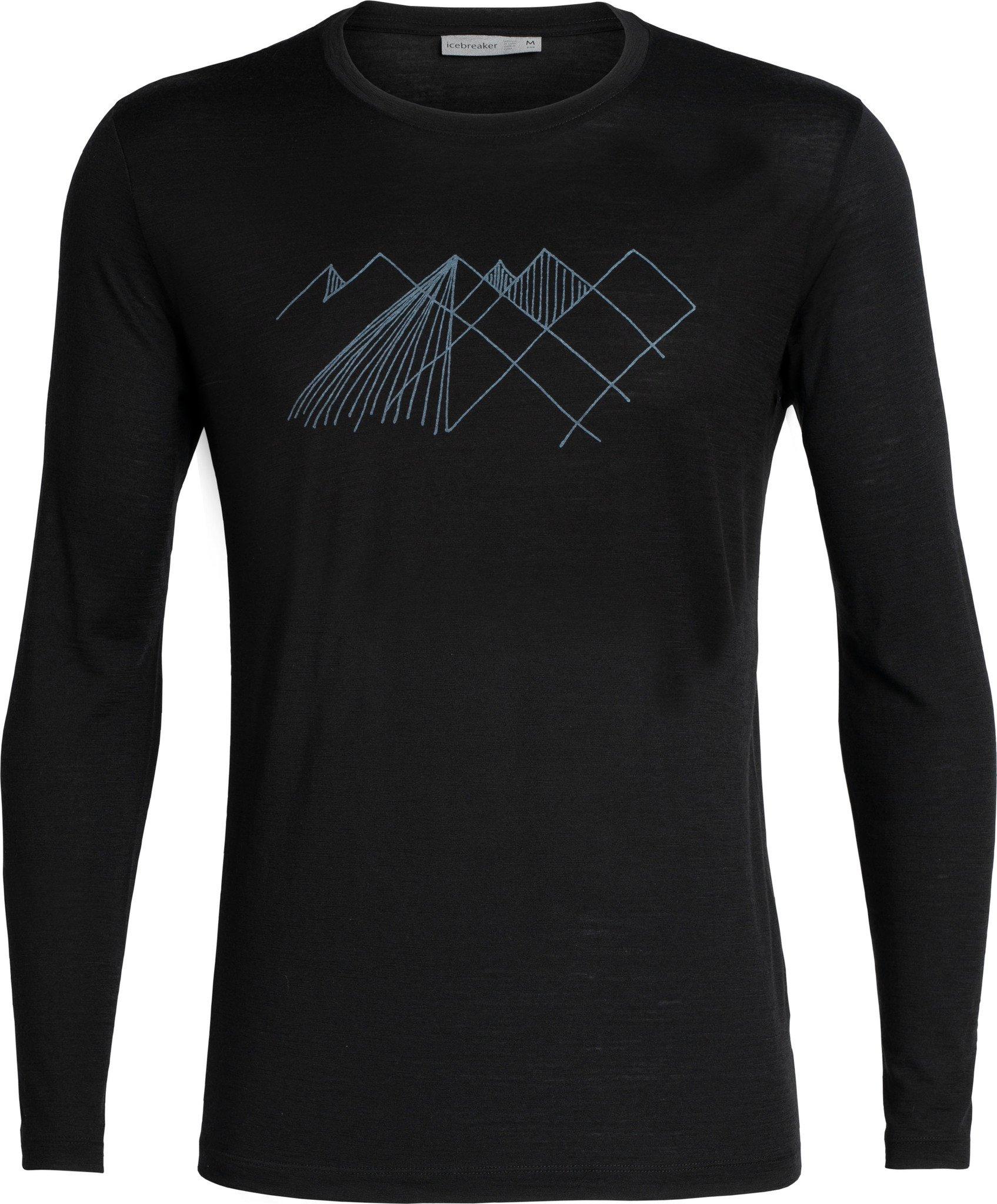 Product gallery image number 1 for product Tech Lite Long Sleeve Crewe Geo Mountain - Men's