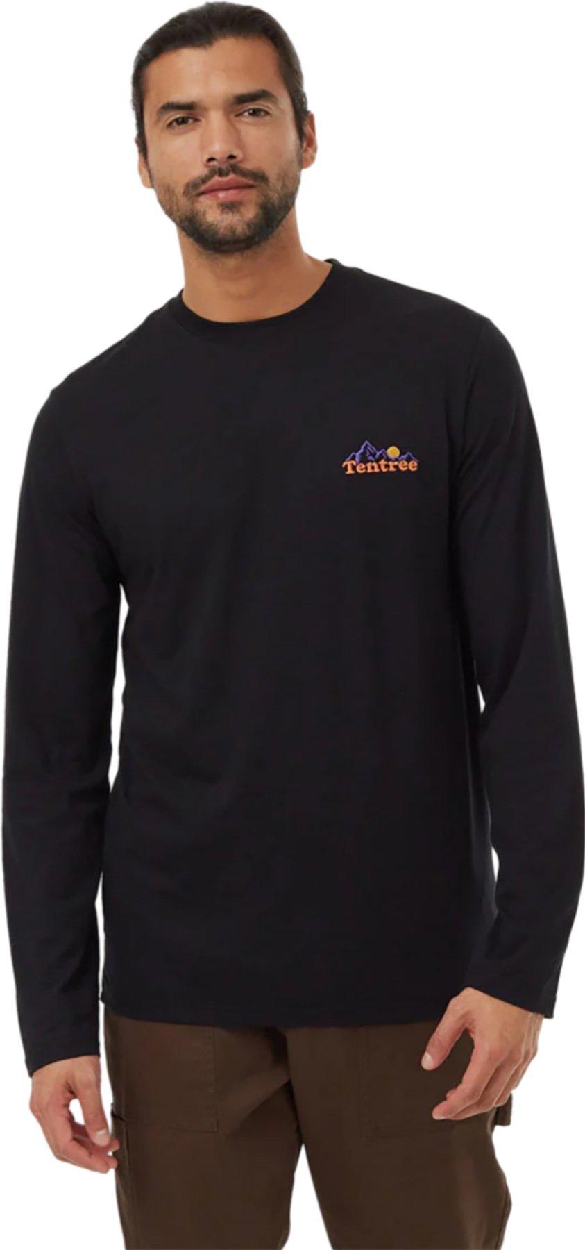 Product image for Mountain Wordmark Long Sleeve T-Shirt - Men's 