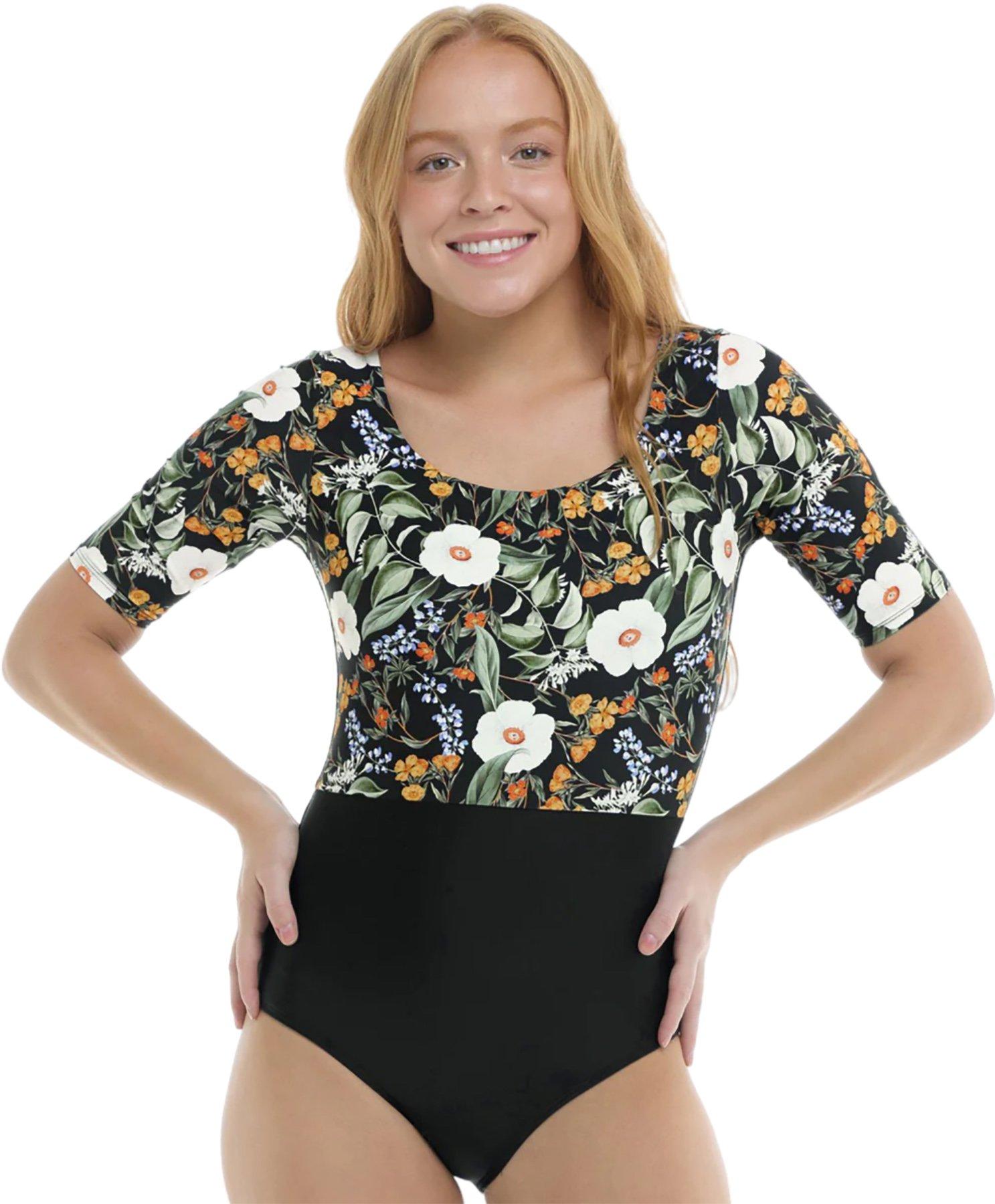 Product image for Inflorescence Kat Short Sleeve One-Piece Swimsuit - Women's