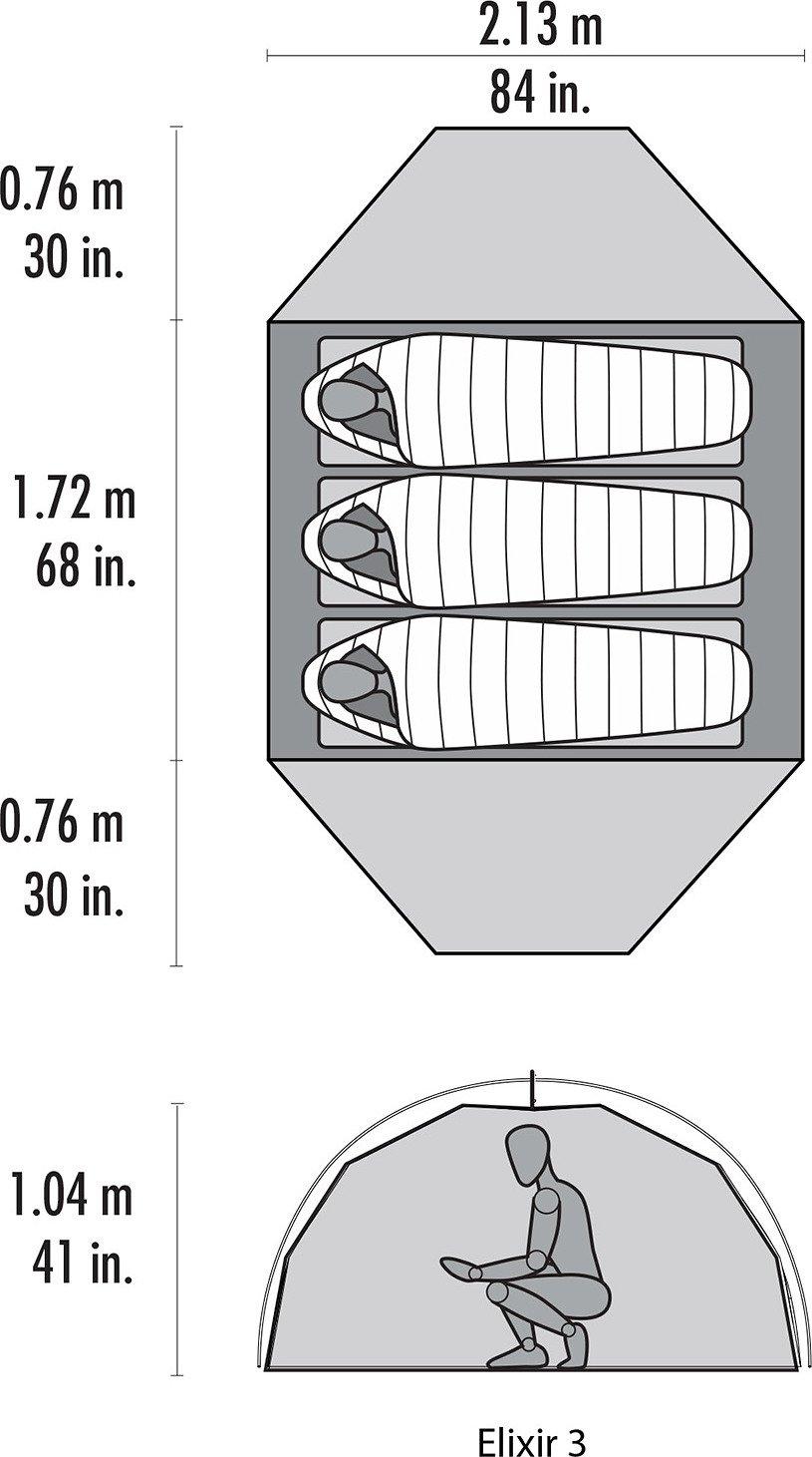 Numéro de l'image de la galerie de produits 2 pour le produit Tente Elixir - 3 personnes