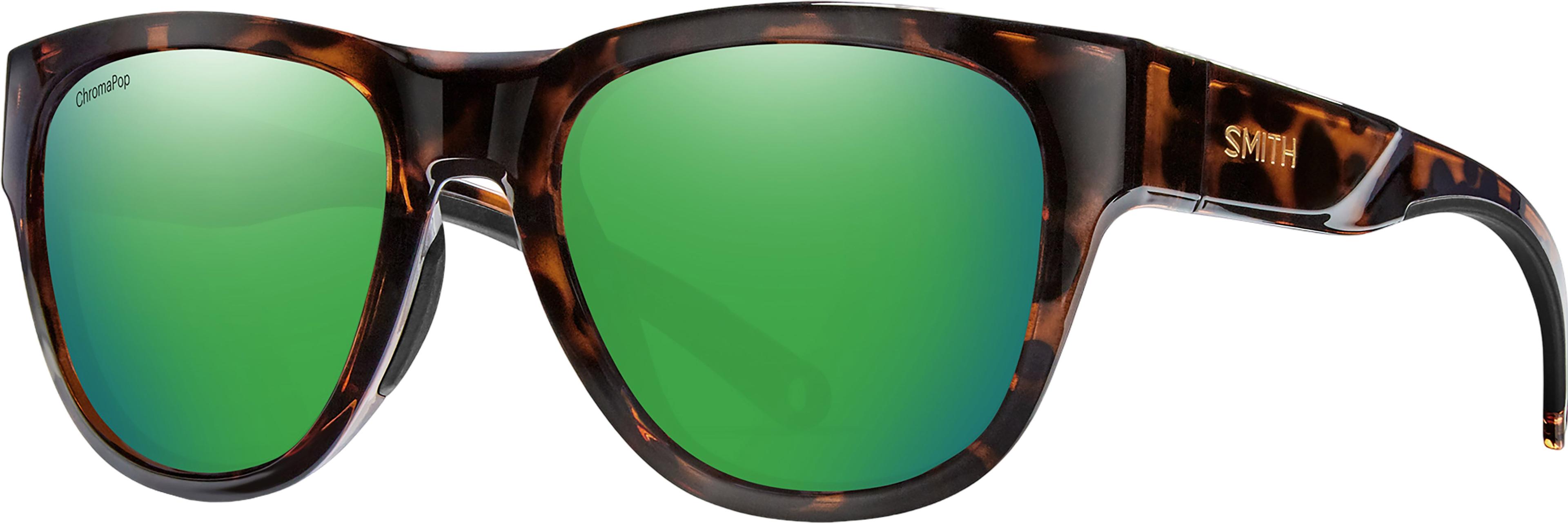 Product image for Rockaway Sunglasses - Tortoise - ChromaPop Glass Polarized Green Mirror Lens