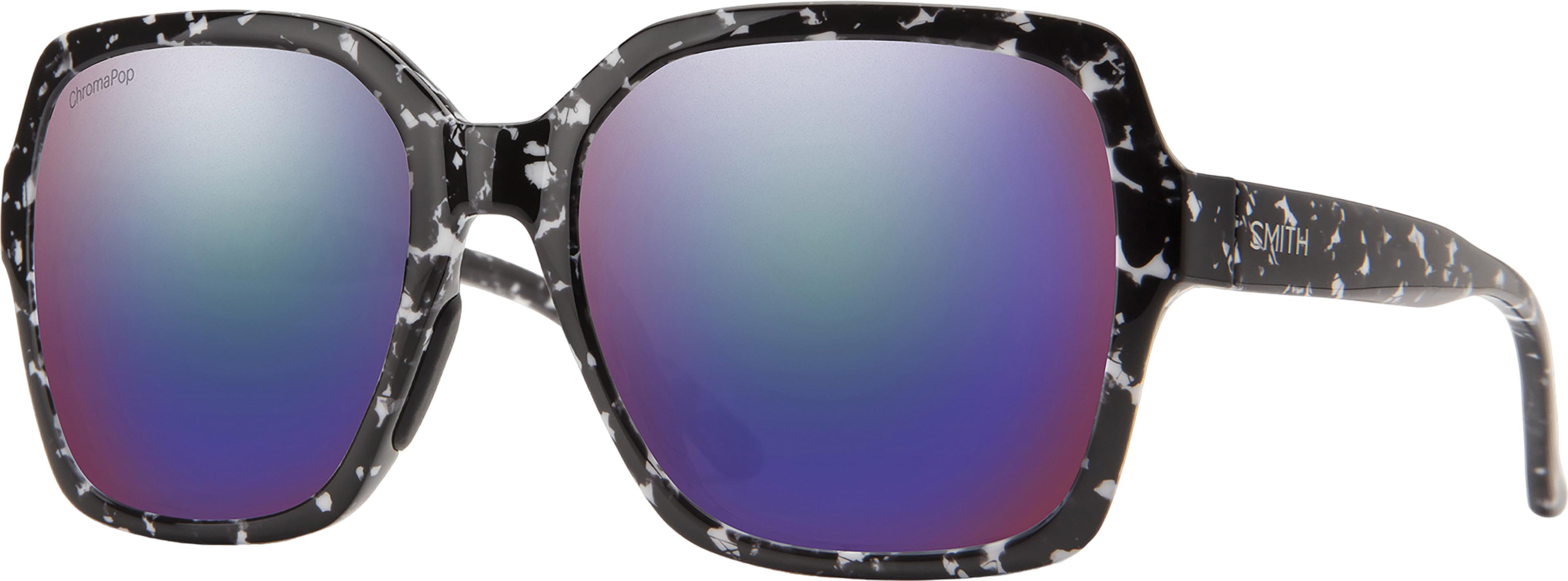 Product image for Flare Sunglasses - Black Marble - ChromaPop Polarized Violet Mirror Lens