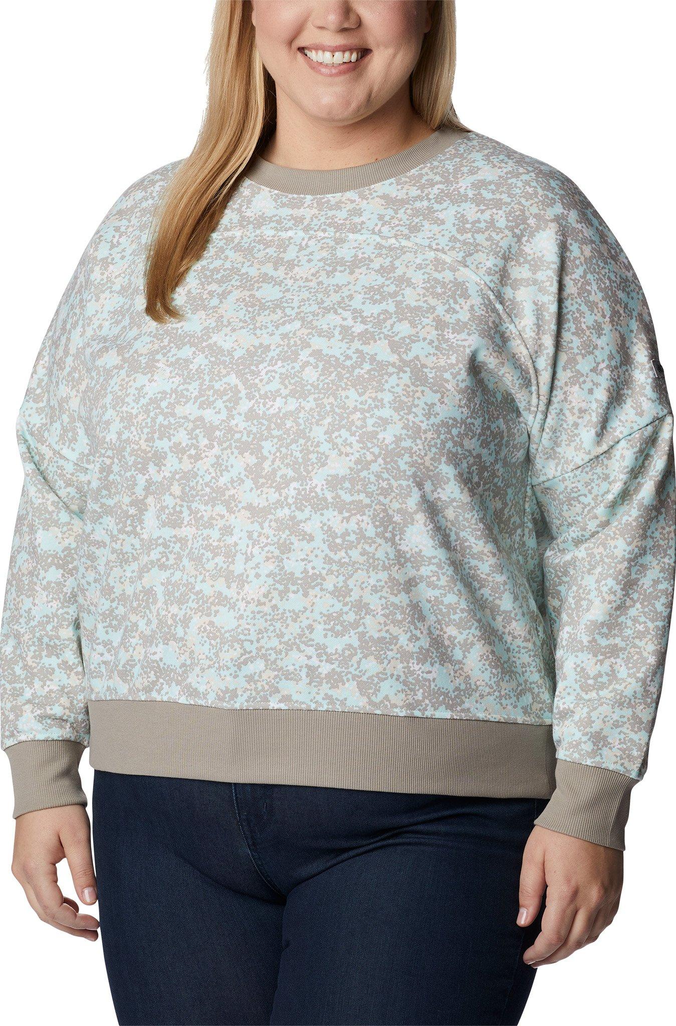 Numéro de l'image de la galerie de produits 1 pour le produit Chandail à col rond en tissu éponge grande taille Columbia Lodge - Femme