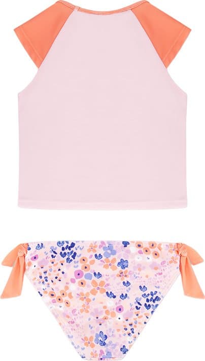 Product gallery image number 2 for product Printed Short Sleeve Two Piece Rashguard - Little Girls