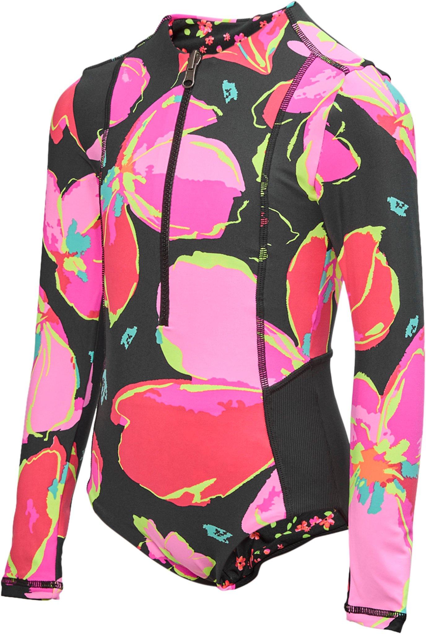 Product gallery image number 4 for product Miku Flory Long-Sleeve Rashguard - Girls