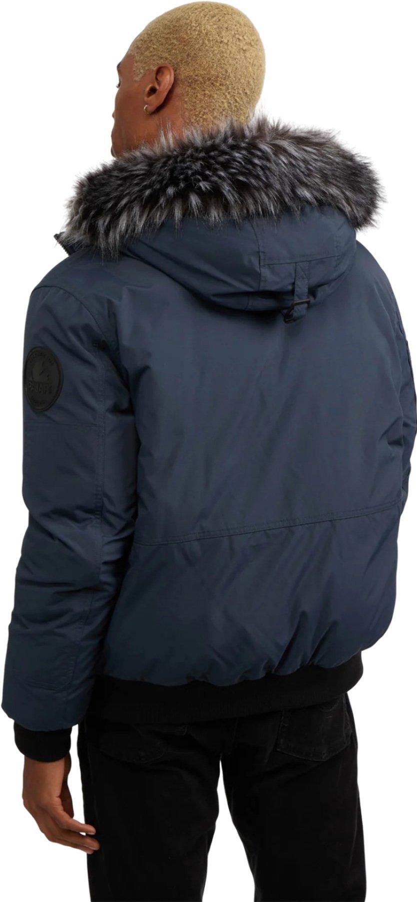 Numéro de l'image de la galerie de produits 5 pour le produit Blouson aviateur en matériaux assortis avec capuchon fixe Anderson - Homme