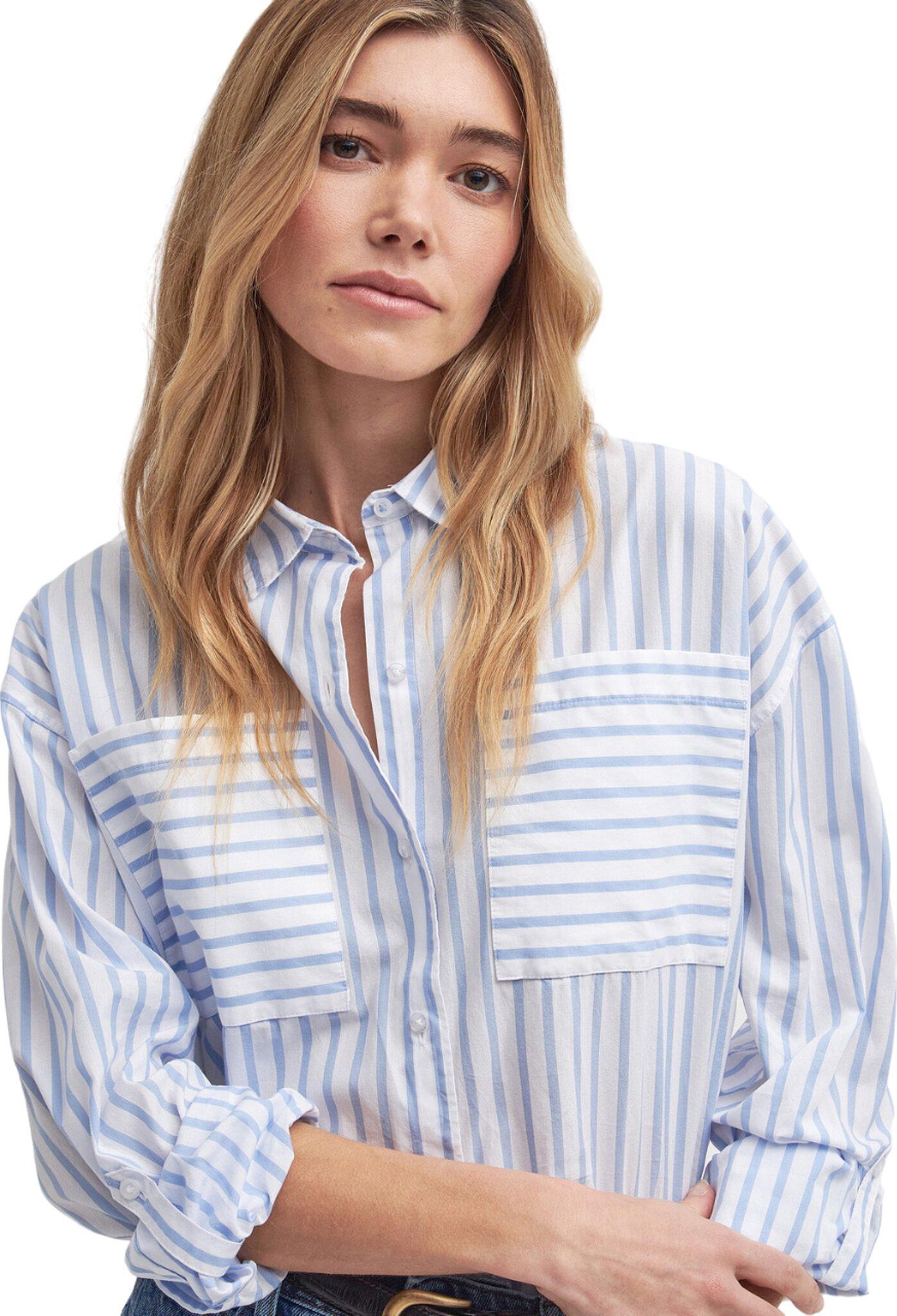 Product gallery image number 6 for product Nicola Striped Relaxed Long-Sleeved Shirt - Women's