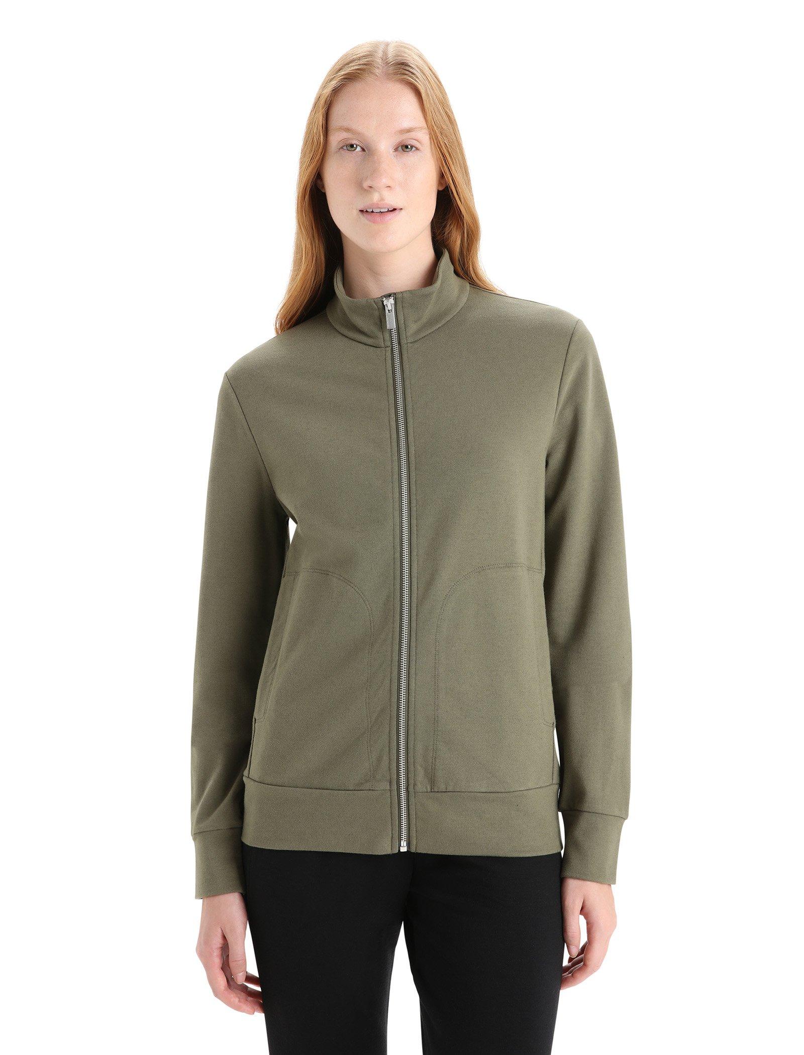 Product image for Merino Blend Central Classic Long Sleeve Zip Sweatshirt - Women's