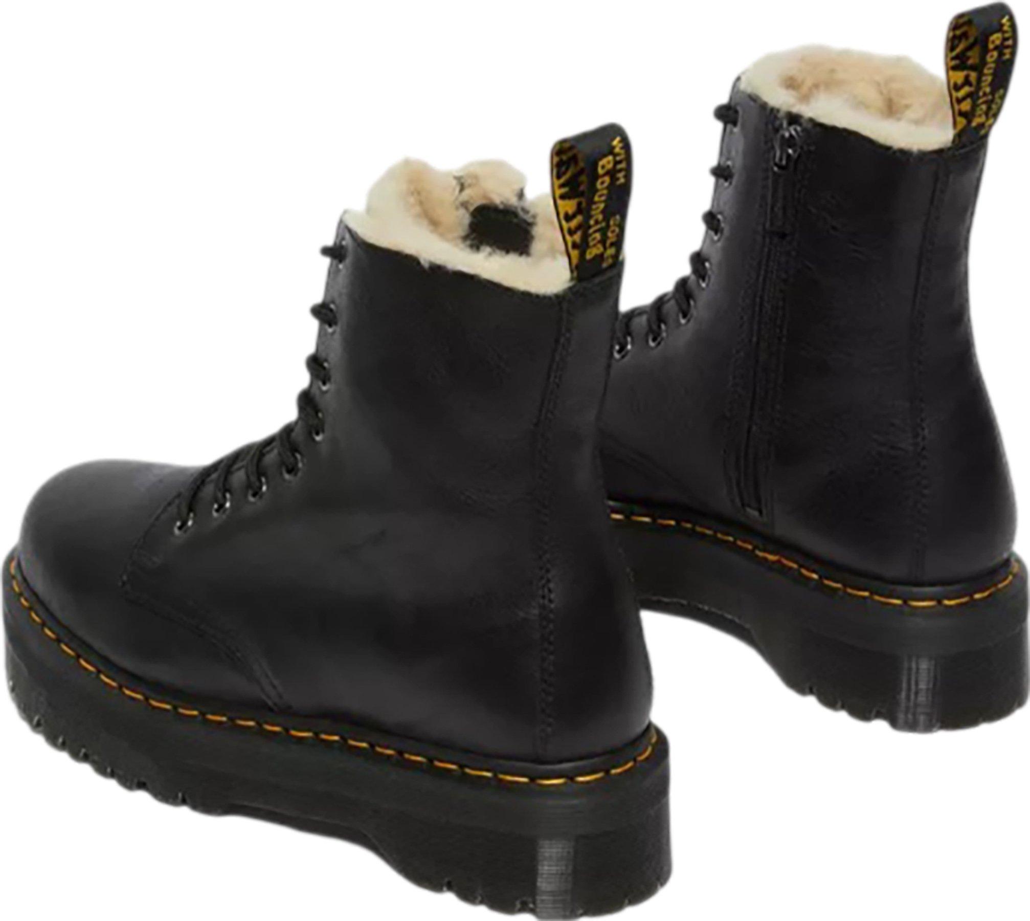 Product gallery image number 2 for product Jadon Faux Fur Lined Leather Platform Boots - Unisex