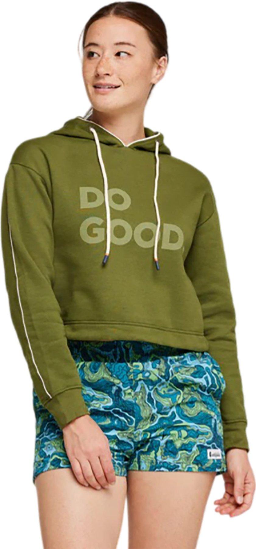 Product gallery image number 3 for product Do Good Organic Crop Pullover Hoodie - Women's