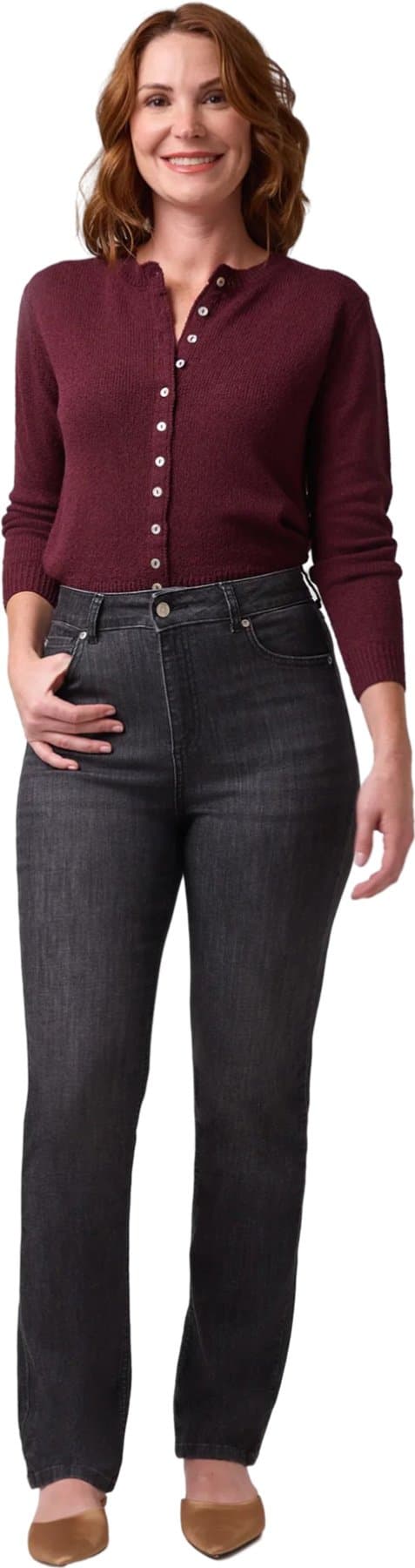 Image de produit pour Jean droite à taille classique Chloe - Femme