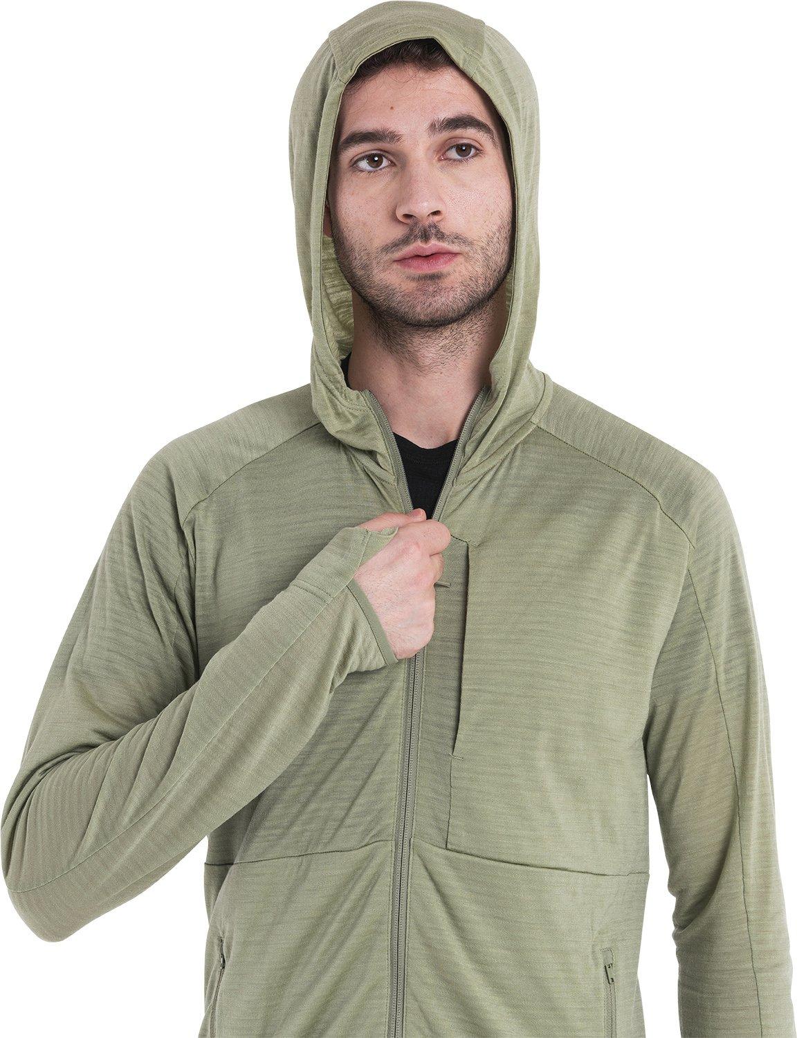 Product gallery image number 4 for product Icebreaker x TNF Merino 200 Realfleece Long Sleeve Zip Hoodie - Men's