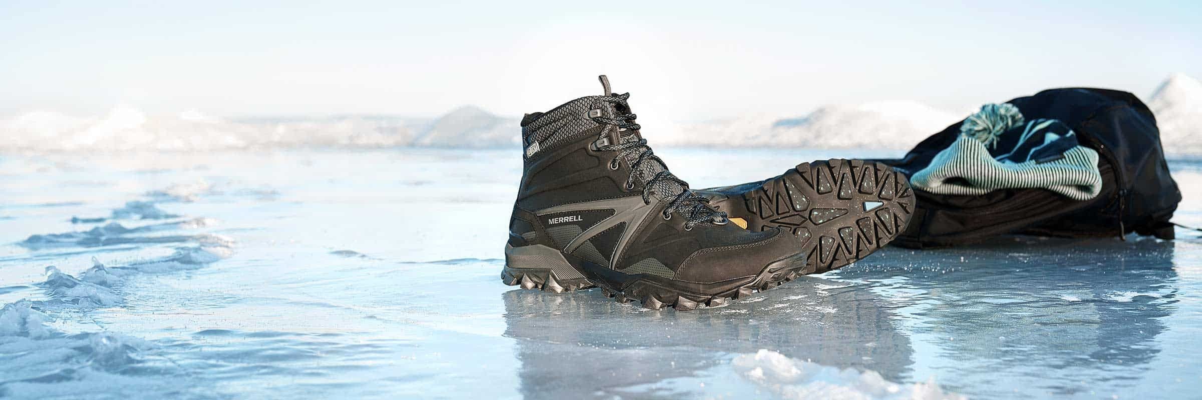 With Vibram Arctic Grip™ Soles, You'll Never Slip on Ice Again