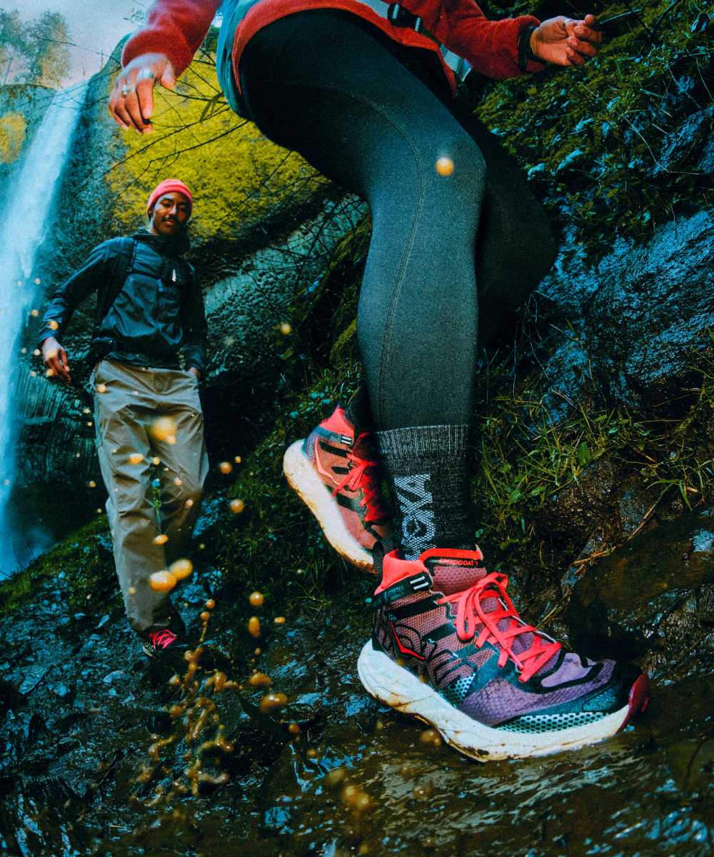 Souliers de course sur sentier
