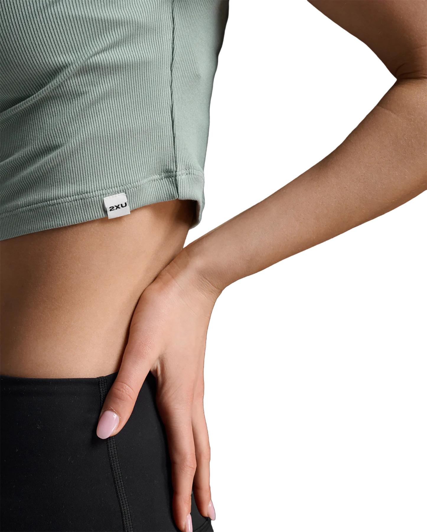 Product gallery image number 5 for product Fluid Modal Ribbed Crop T-Shirt - Women's