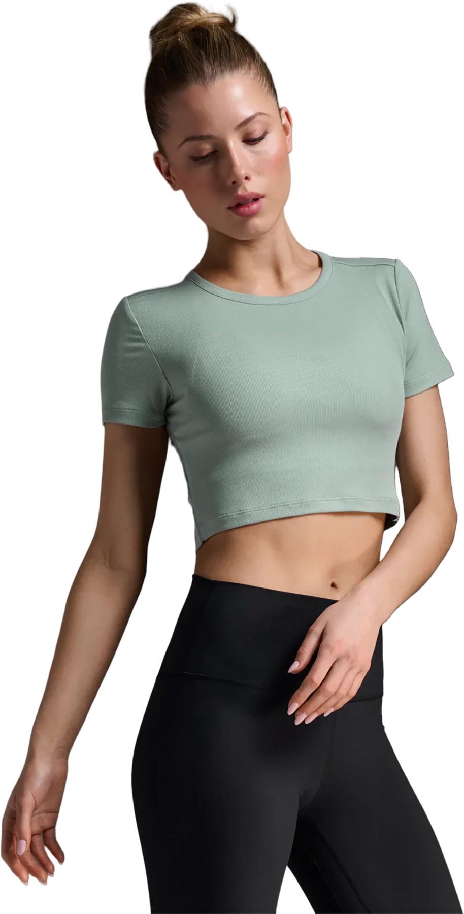 Product image for Fluid Modal Ribbed Crop T-Shirt - Women's