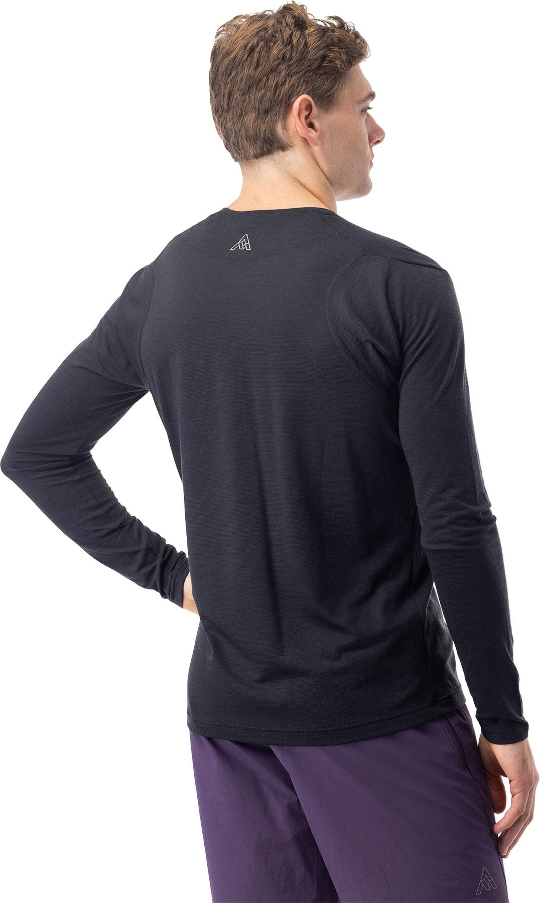 Product gallery image number 4 for product Chandail à col boutonné à manches longues en mérinos Desperado - Homme