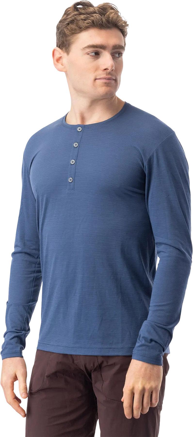 Product gallery image number 4 for product Desperado Merino Long Sleeve Henley Shirt - Men's