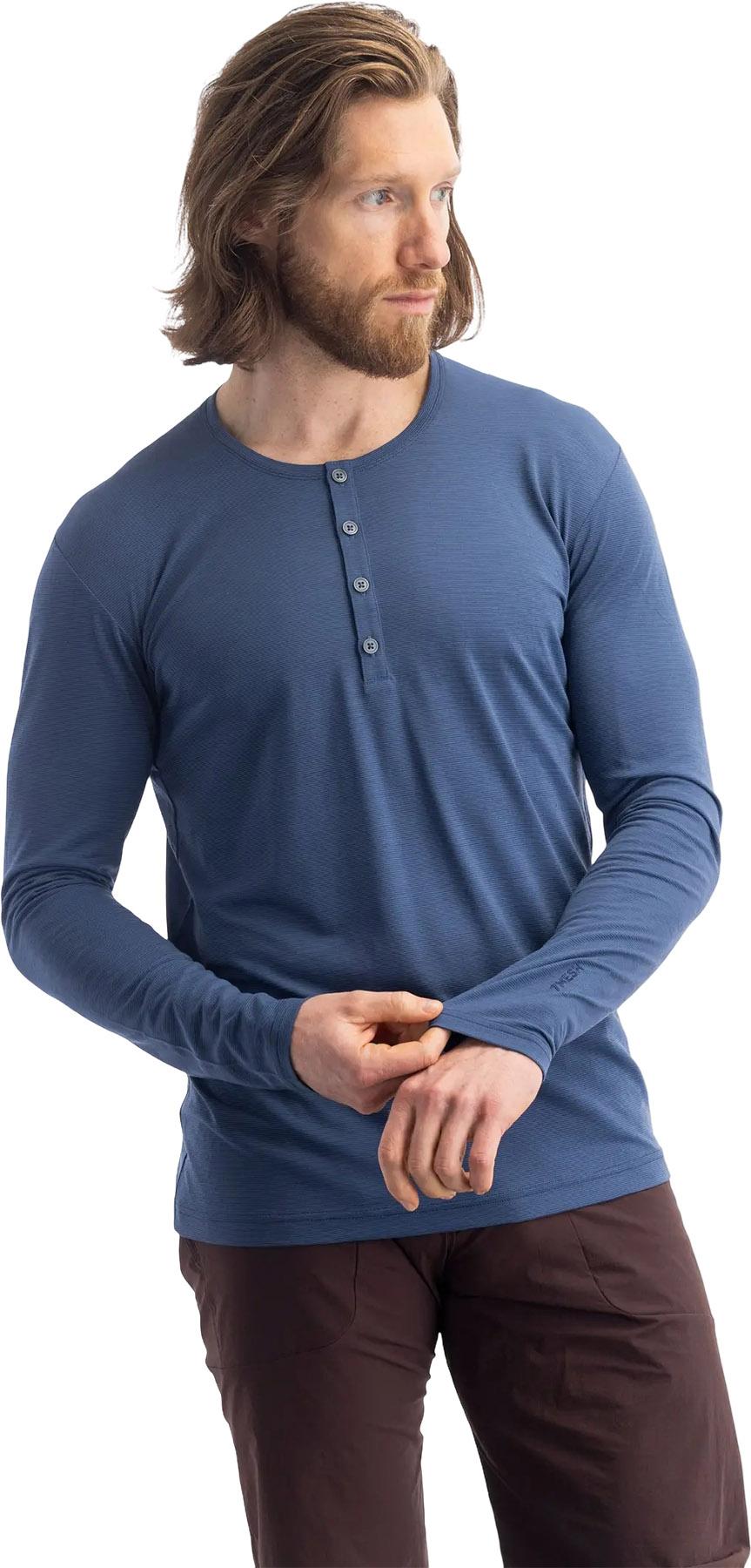 Product image for Chandail à col boutonné à manches longues en mérinos Desperado - Homme