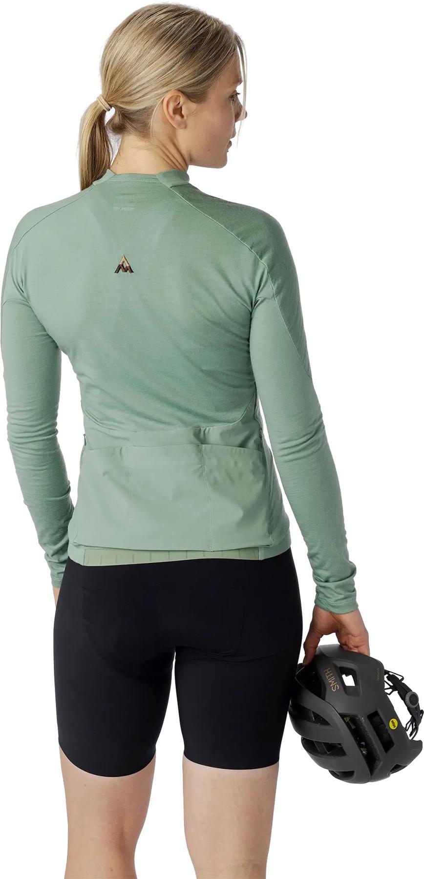 Numéro de l'image de la galerie de produits 2 pour le produit Maillot de vélo à manches longues en mélange mérinos Ashlu - Femme