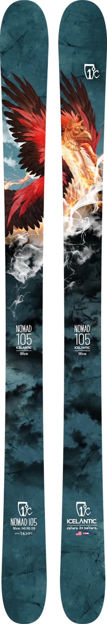 Product gallery image number 1 for product Nomad 105 Freeride Skis - Men's
