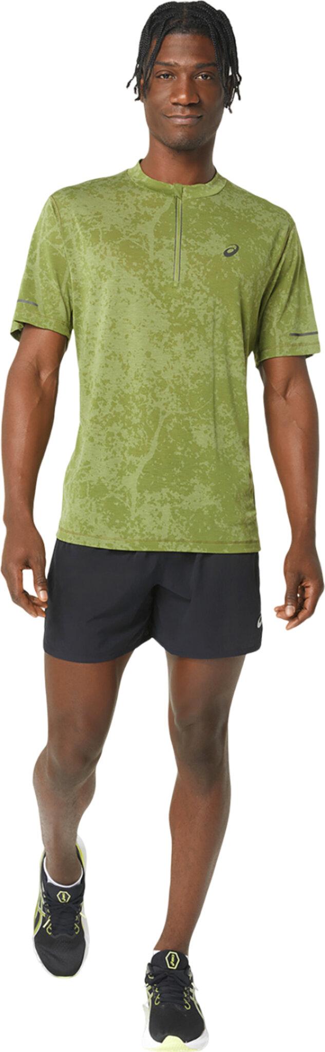 Product gallery image number 4 for product Metarun Pattern 1/2 Zip Short Sleeve Running Top - Men's