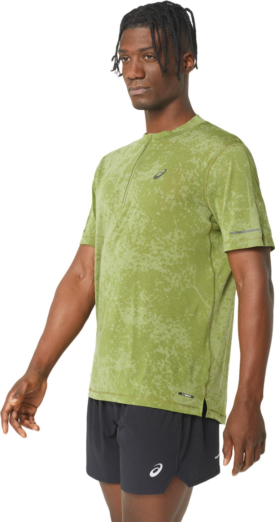 Product gallery image number 5 for product Metarun Pattern 1/2 Zip Short Sleeve Running Top - Men's