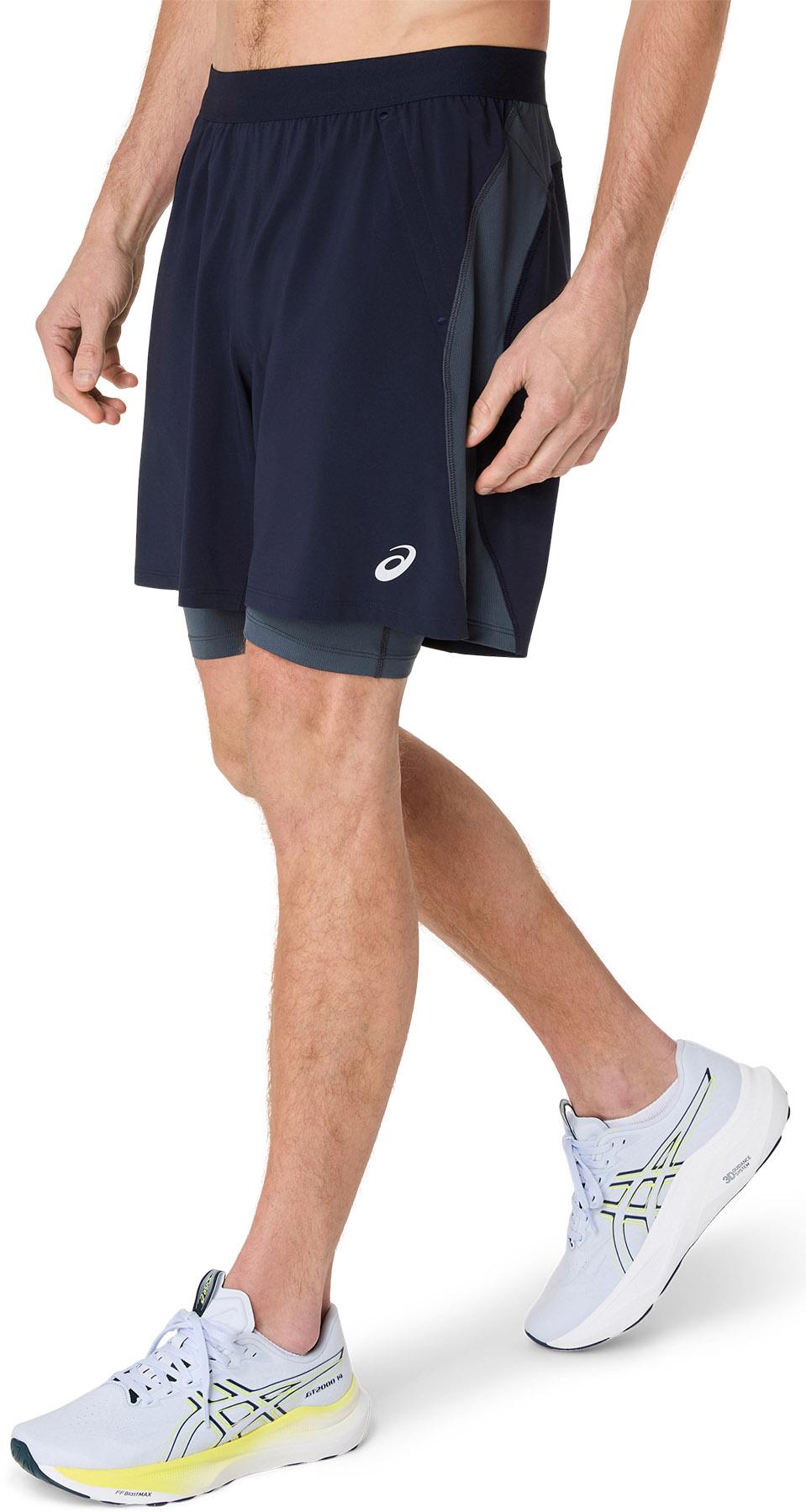 Product gallery image number 4 for product Short de course 2-N-1 Road 7" - Homme