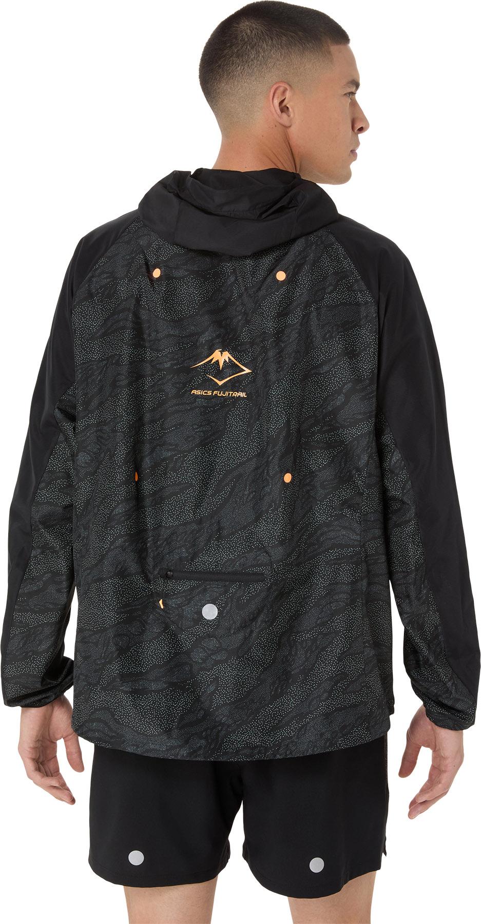 Product gallery image number 3 for product Manteau à capuchon coupe-vent pliable Fujitrail - Homme 