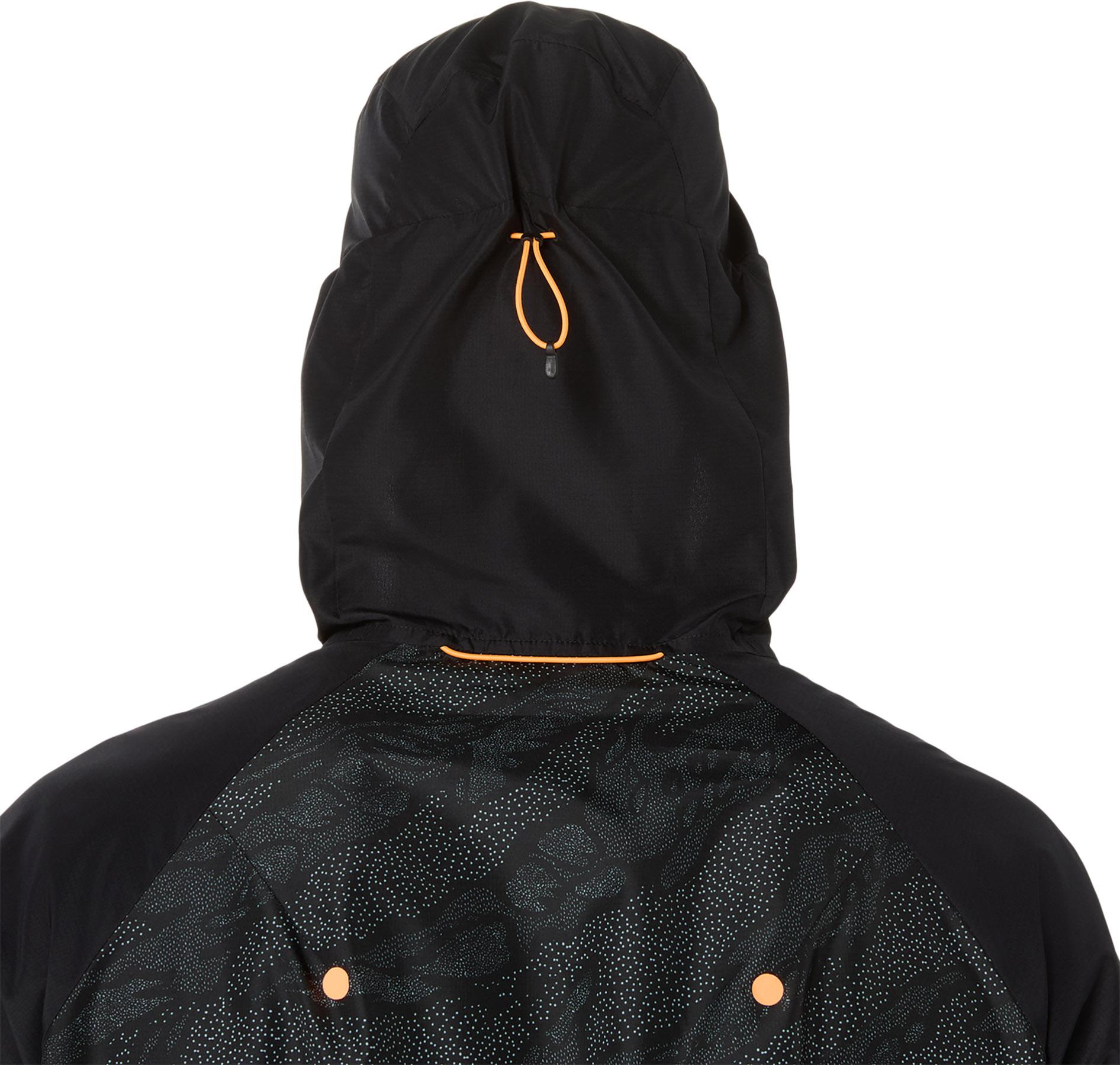 Product gallery image number 5 for product Manteau à capuchon coupe-vent pliable Fujitrail - Homme 