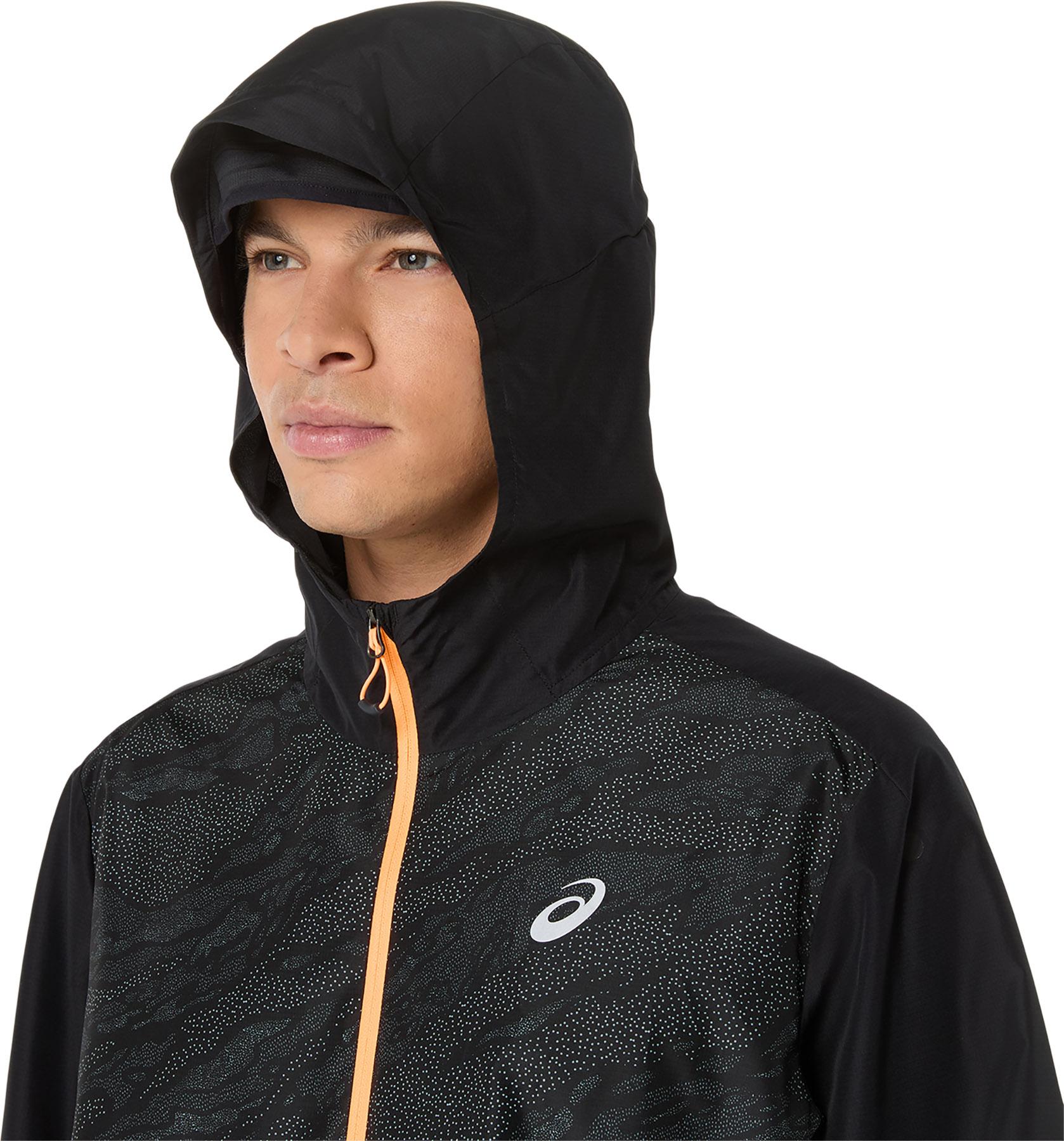 Product gallery image number 4 for product Manteau à capuchon coupe-vent pliable Fujitrail - Homme 