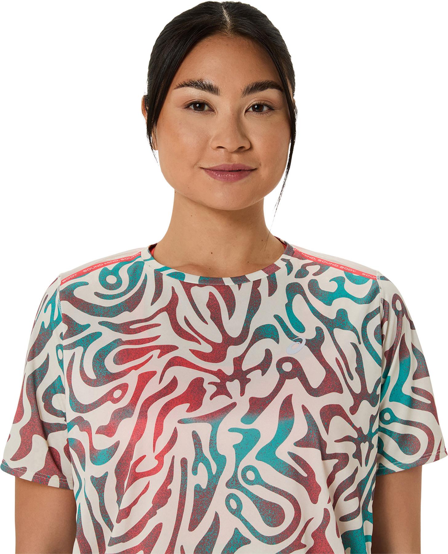 Product gallery image number 3 for product Haut à manches courtes à imprimé intégral Road - Femme