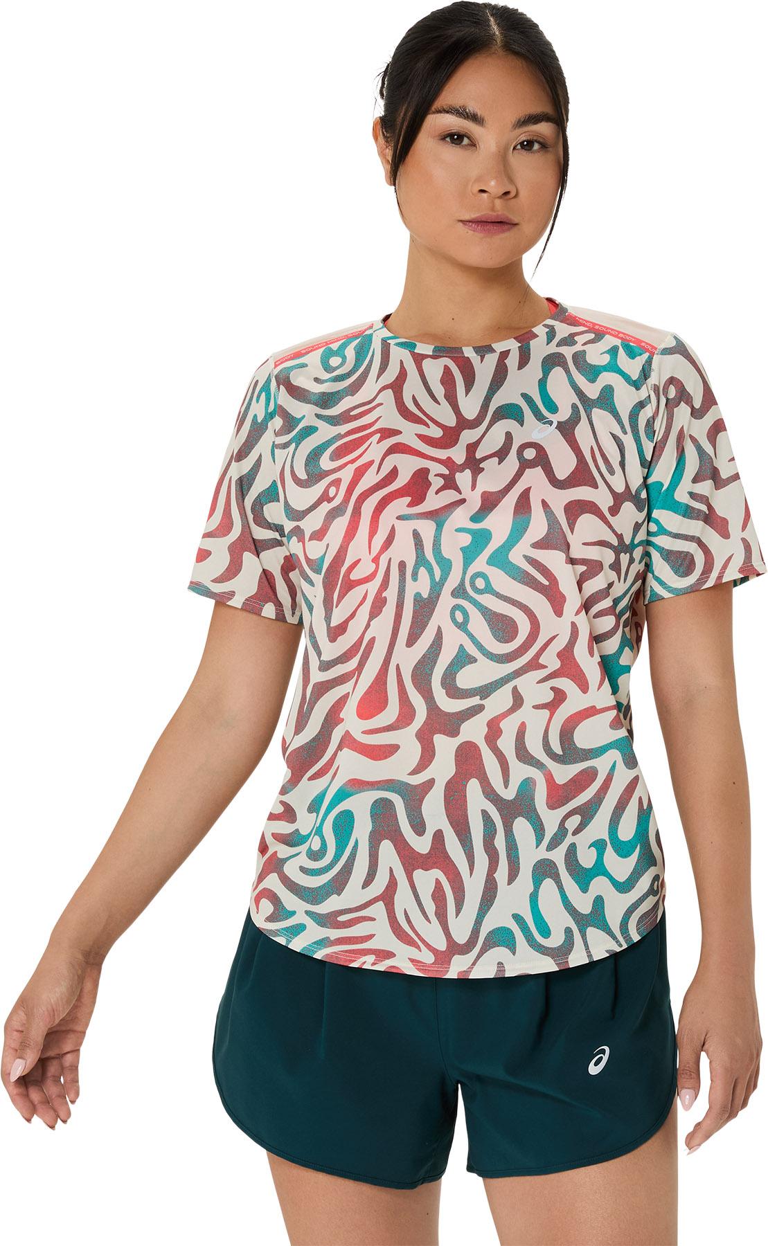 Product image for Haut à manches courtes à imprimé intégral Road - Femme