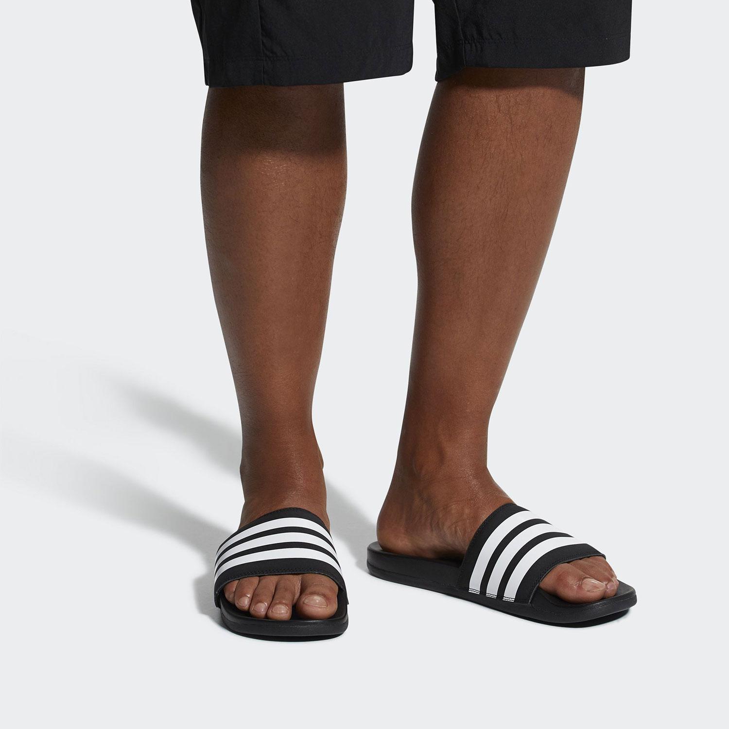 Product gallery image number 5 for product Adilette Cloudfoam Plus Stripes Slides - Men's