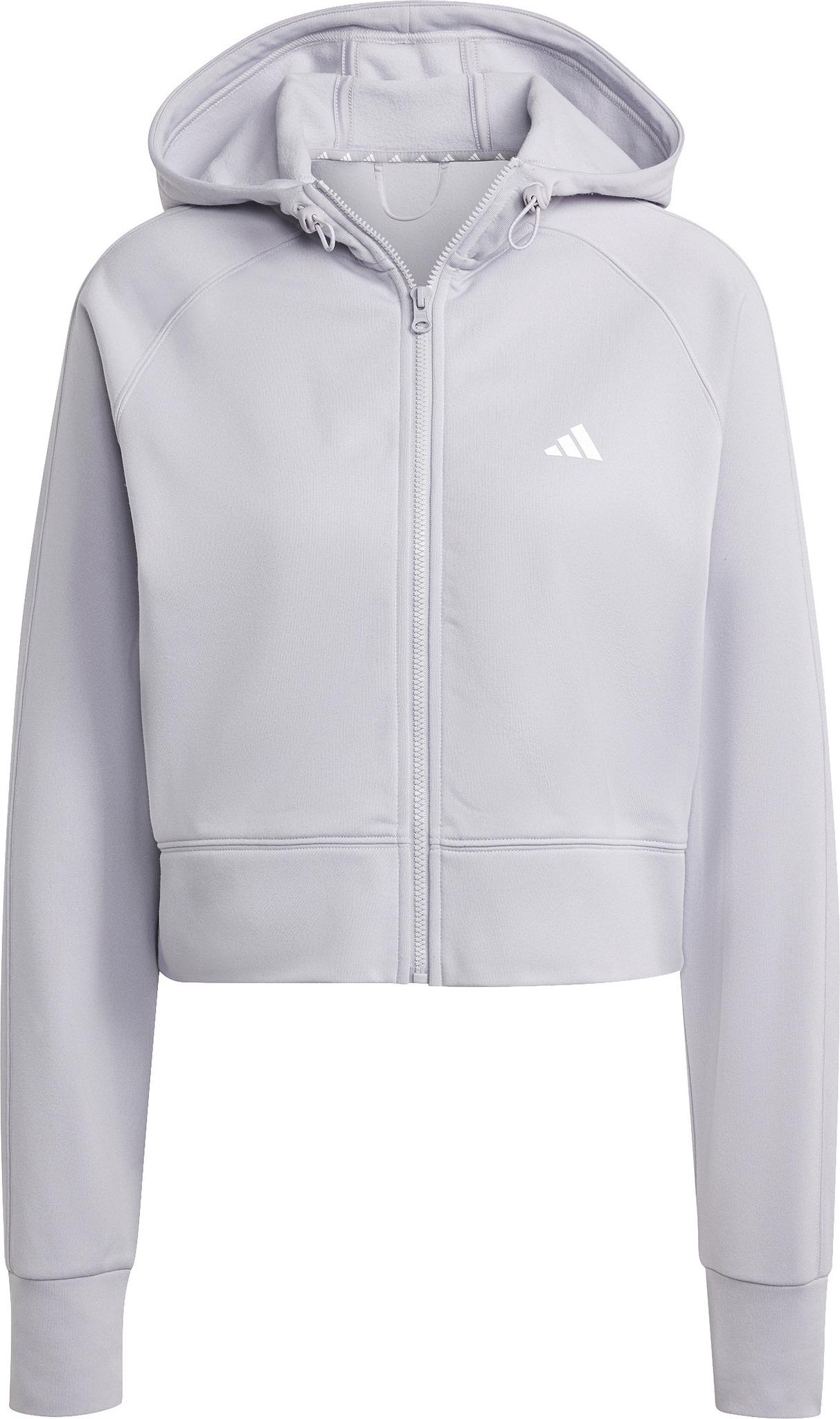 Image de produit pour Manteau en molleton à capuchon et à glissière pleine longueur AEROREADY Game and Go - Femme