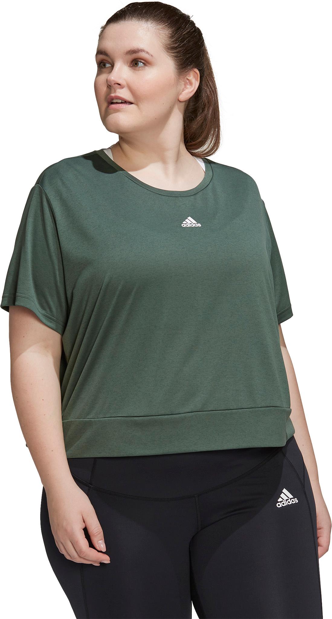 Product gallery image number 5 for product AEROREADY Studio Plus Size Loose Crop T-Shirt - Women's